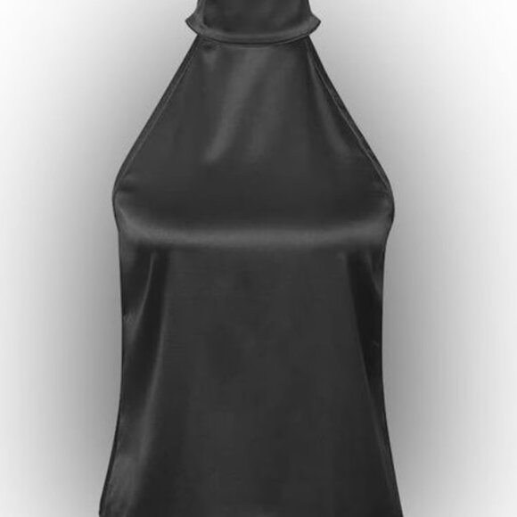 Anine Bing | Tops | Anine Bing Black Sylvia Stretch Halter